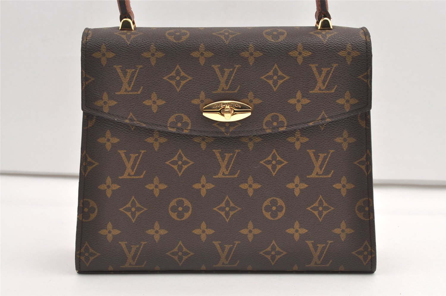 Authentic Louis Vuitton Monogram Malesherbes Hand Bag Purse M51379 LV 0224K