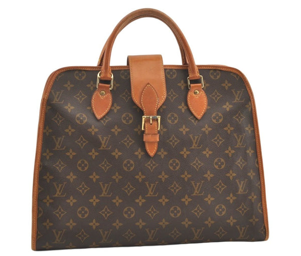 Authentic Louis Vuitton Monogram Rivoli Business Hand Bag M53380 LV 0227K