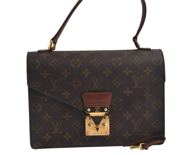 Authentic Louis Vuitton Monogram Concorde Hand Bag Purse M51190 LV 0228K