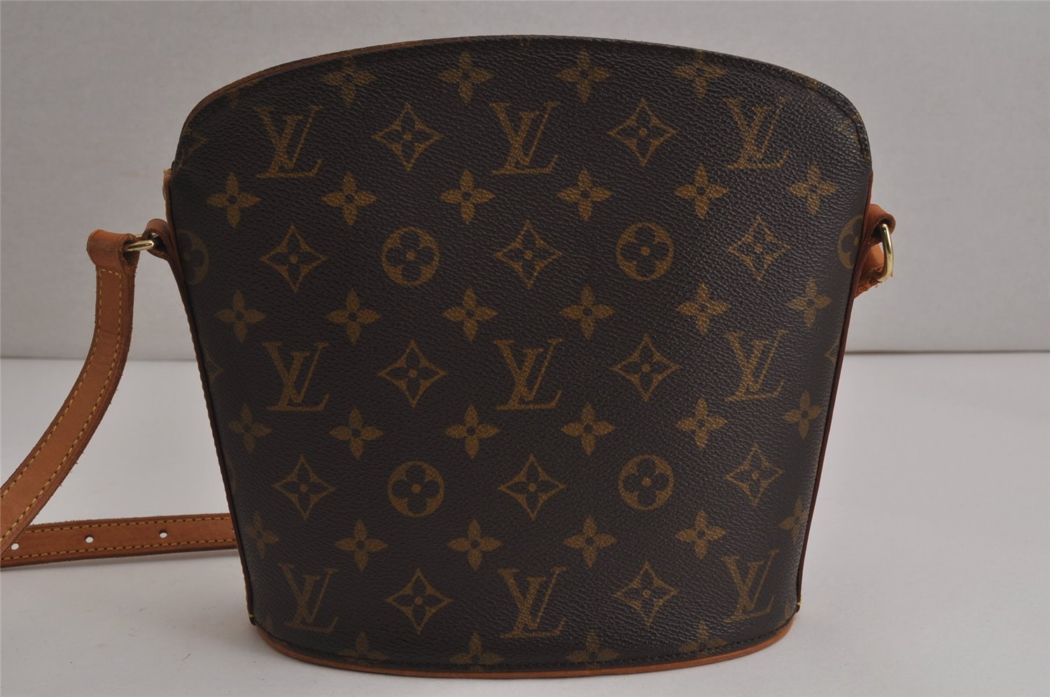 Authentic Louis Vuitton Monogram Drouot Shoulder Cross Body Bag M51290 LV 0229K