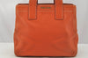 Authentic MIU MIU Vintage Leather 2Way Shoulder Hand Bag Purse Orange 0231J