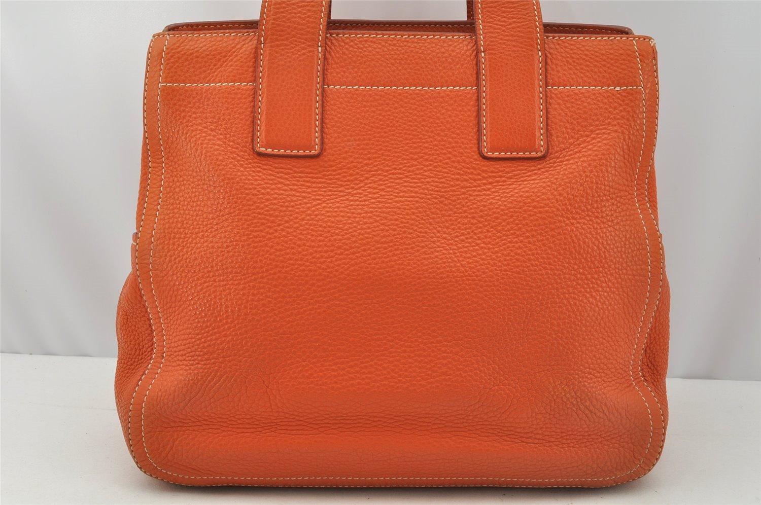 Authentic MIU MIU Vintage Leather 2Way Shoulder Hand Bag Purse Orange 0231J