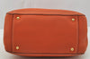 Authentic MIU MIU Vintage Leather 2Way Shoulder Hand Bag Purse Orange 0231J