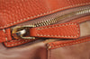 Authentic MIU MIU Vintage Leather 2Way Shoulder Hand Bag Purse Orange 0231J