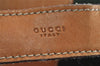 Authentic GUCCI Web Sherry Line Drawstring Backpack Leather Beige Junk 0233J