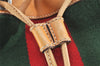 Authentic GUCCI Web Sherry Line Drawstring Backpack Leather Beige Junk 0233J