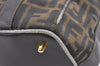 Authentic FENDI Vintage Zucca 2Way Shoulder Hand Bag Canvas Leather Brown 0233K