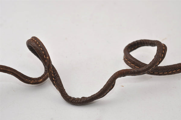 Authentic GUCCI Shoulder Cross Body Bag Purse GG PVC Leather Brown 0234J