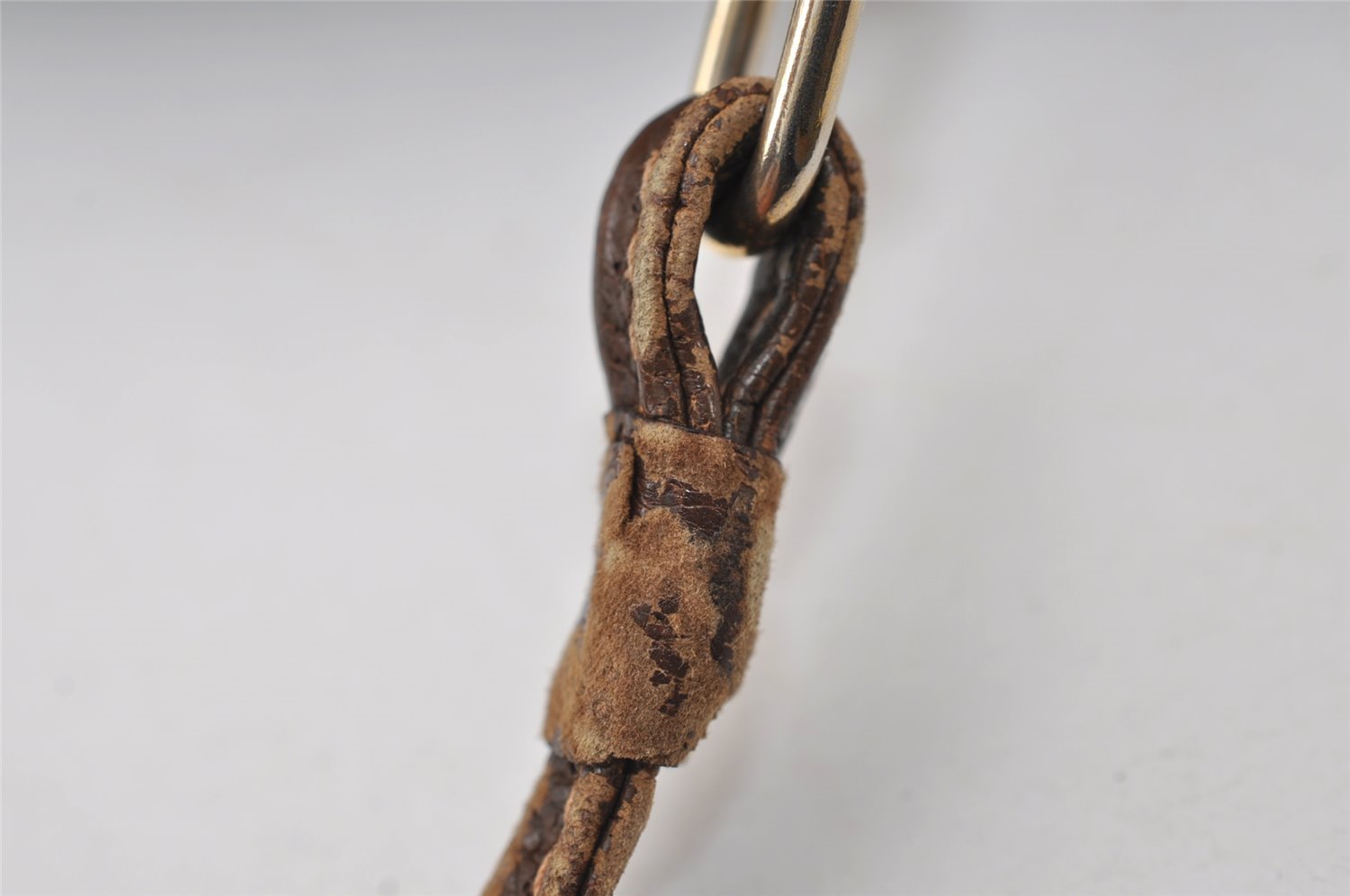 Authentic GUCCI Shoulder Cross Body Bag Purse GG PVC Leather Brown 0234J