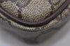 Authentic GUCCI Shoulder Cross Body Bag Purse GG PVC Leather Brown 0234J