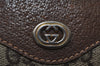 Authentic GUCCI Shoulder Cross Body Bag Purse GG PVC Leather Brown 0234J