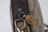 Authentic GUCCI Shoulder Cross Body Bag Purse GG PVC Leather Brown 0234J