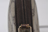 Authentic GUCCI Shoulder Cross Body Bag Purse GG PVC Leather Brown 0234J