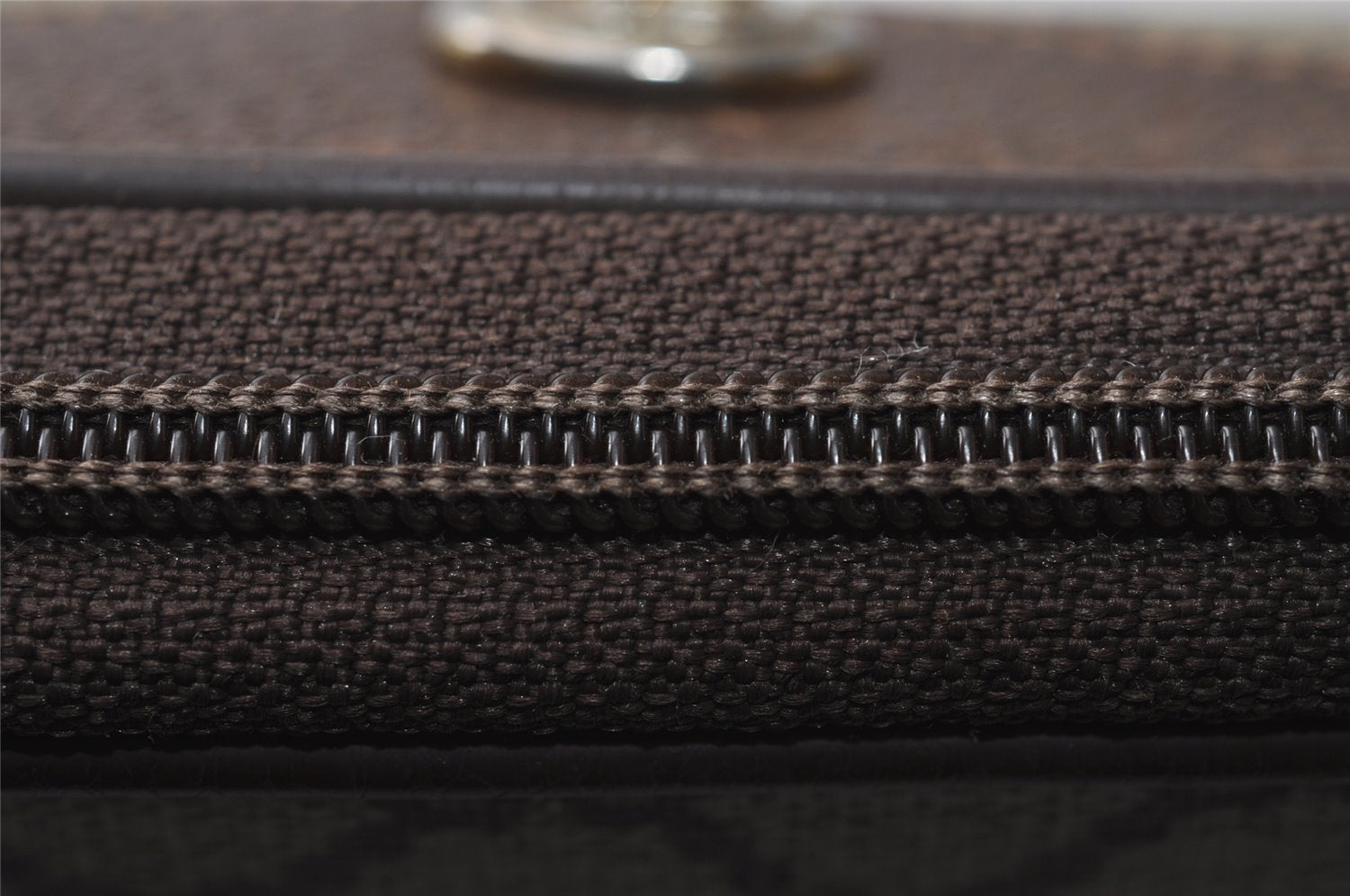 Authentic GUCCI Shoulder Cross Body Bag Purse GG PVC Leather Brown 0234J