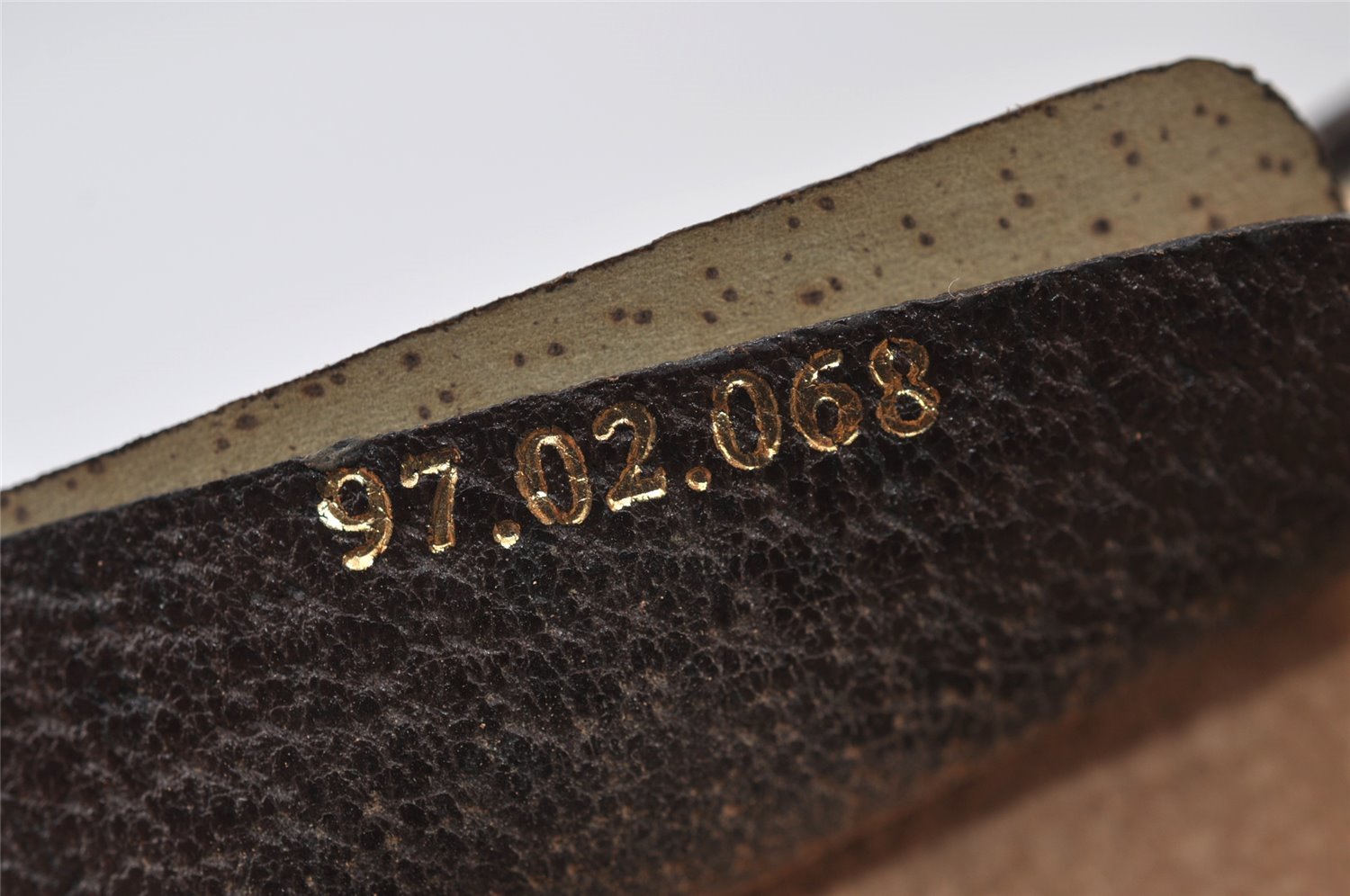 Authentic GUCCI Shoulder Cross Body Bag Purse GG PVC Leather Brown 0234J