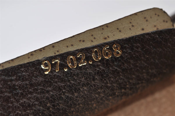 Authentic GUCCI Shoulder Cross Body Bag Purse GG PVC Leather Brown 0234J