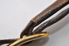 Authentic GUCCI Web Sherry Line Shoulder Cross Bag GG PVC Leather Brown 0235J