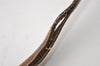 Authentic GUCCI Web Sherry Line Shoulder Cross Bag GG PVC Leather Brown 0235J
