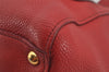 Authentic MIU MIU Vintage Leather Shoulder Tote Bag Red 0235K