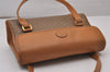 Authentic GUCCI Vintage Micro GG PVC Leather Shoulder Hand Bag Brown 0236J