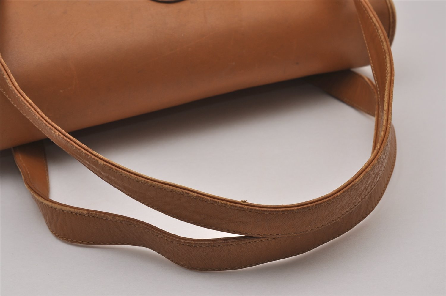 Authentic GUCCI Vintage Micro GG PVC Leather Shoulder Hand Bag Brown 0236J