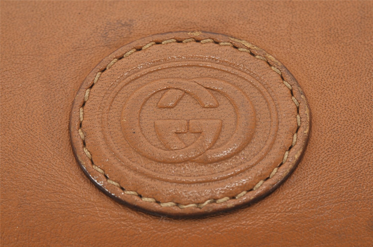 Authentic GUCCI Vintage Micro GG PVC Leather Shoulder Hand Bag Brown 0236J