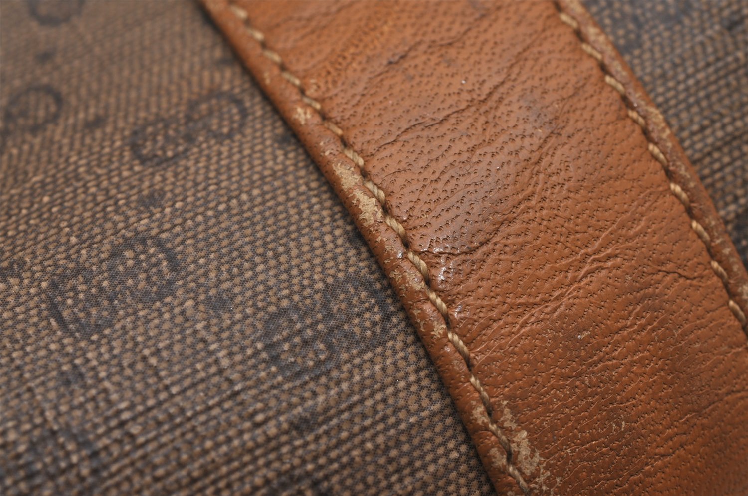 Authentic GUCCI Vintage Micro GG PVC Leather Shoulder Hand Bag Brown 0236J