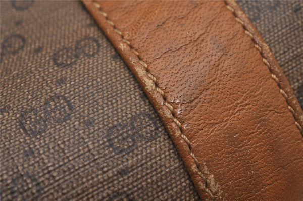 Authentic GUCCI Vintage Micro GG PVC Leather Shoulder Hand Bag Brown 0236J