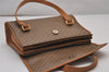 Authentic GUCCI Vintage Micro GG PVC Leather Shoulder Hand Bag Brown 0236J