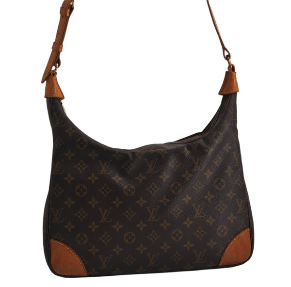 Authentic Louis Vuitton Monogram Boulogne 35 Shoulder Cross Bag M51260 LV 0236K