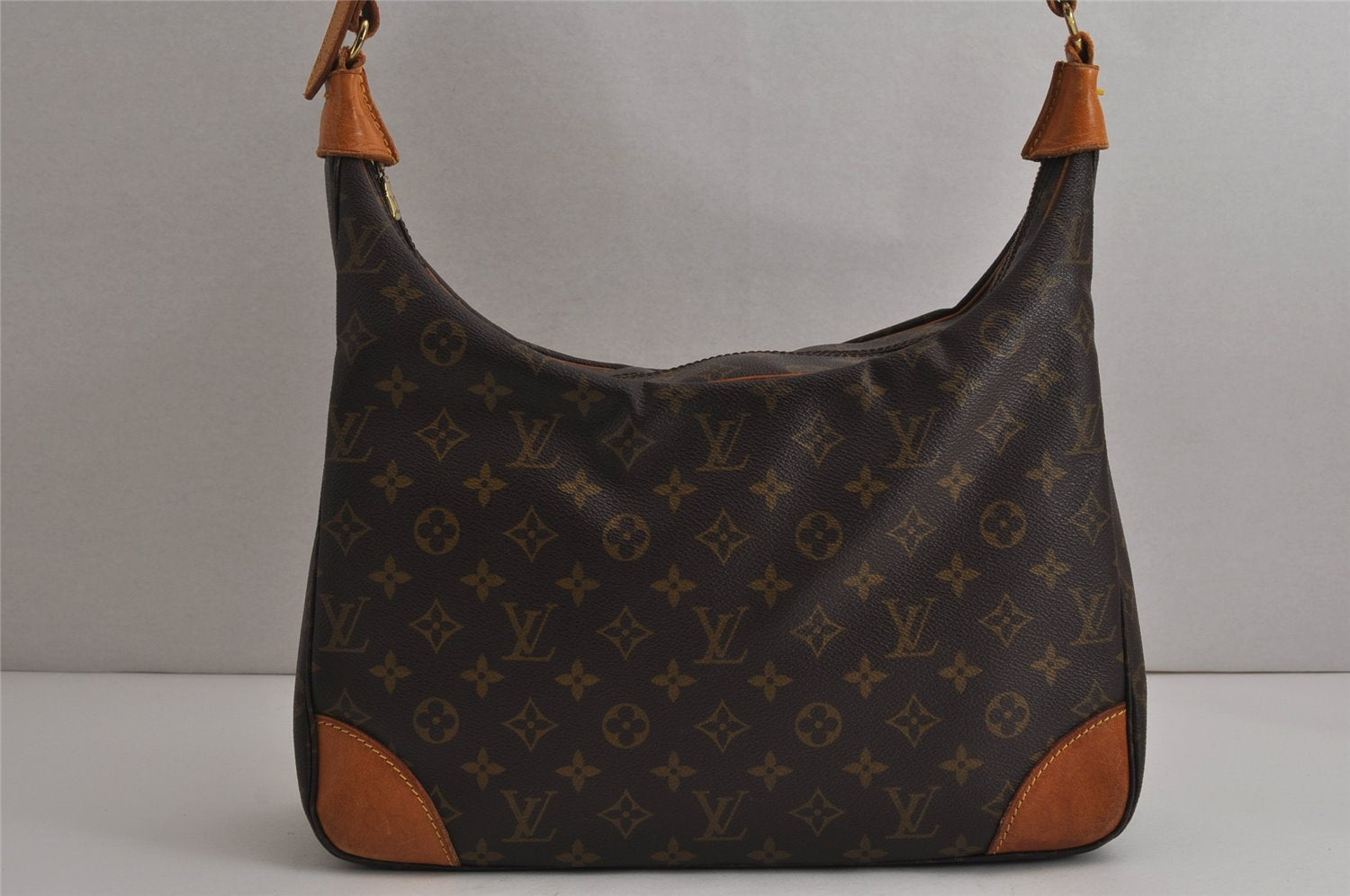 Authentic Louis Vuitton Monogram Boulogne 35 Shoulder Cross Bag M51260 LV 0236K