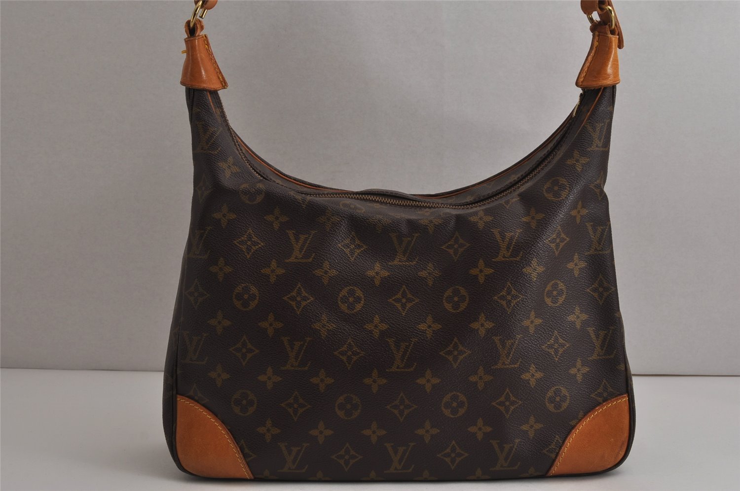 Authentic Louis Vuitton Monogram Boulogne 35 Shoulder Cross Bag M51260 LV 0236K