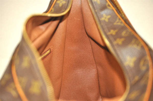 Authentic Louis Vuitton Monogram Boulogne 35 Shoulder Cross Bag M51260 LV 0236K
