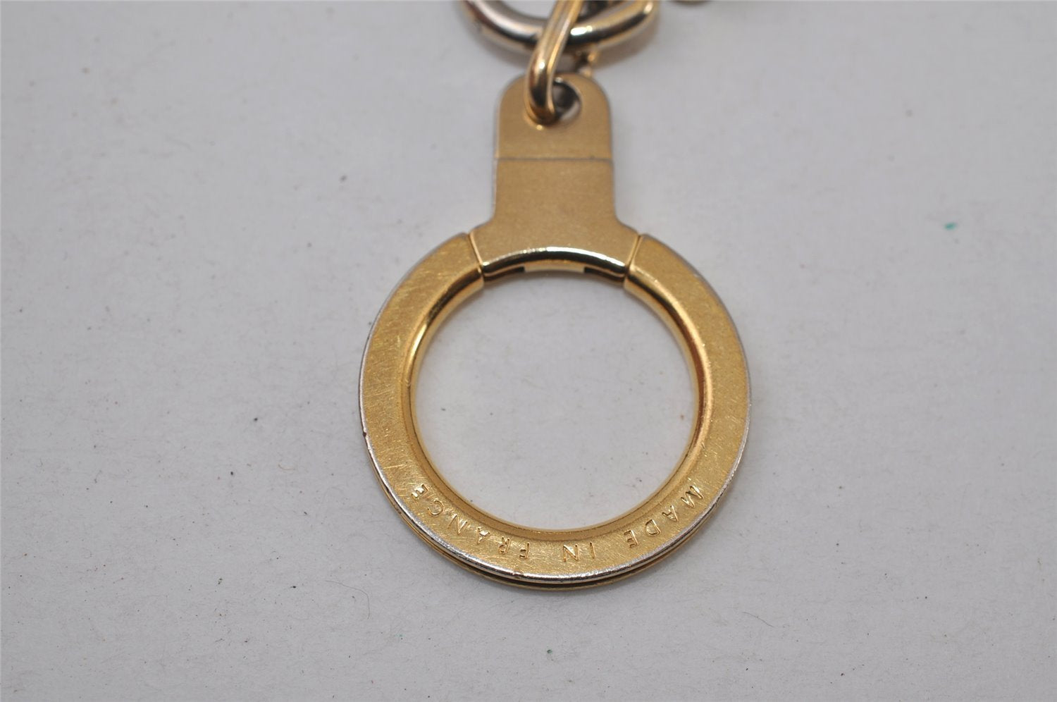 Authentic Louis Vuitton Charm Key Chain Anokre Gold M62694 LV 0237J