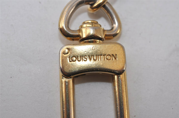 Authentic Louis Vuitton Charm Key Chain Anokre Gold M62694 LV 0237J