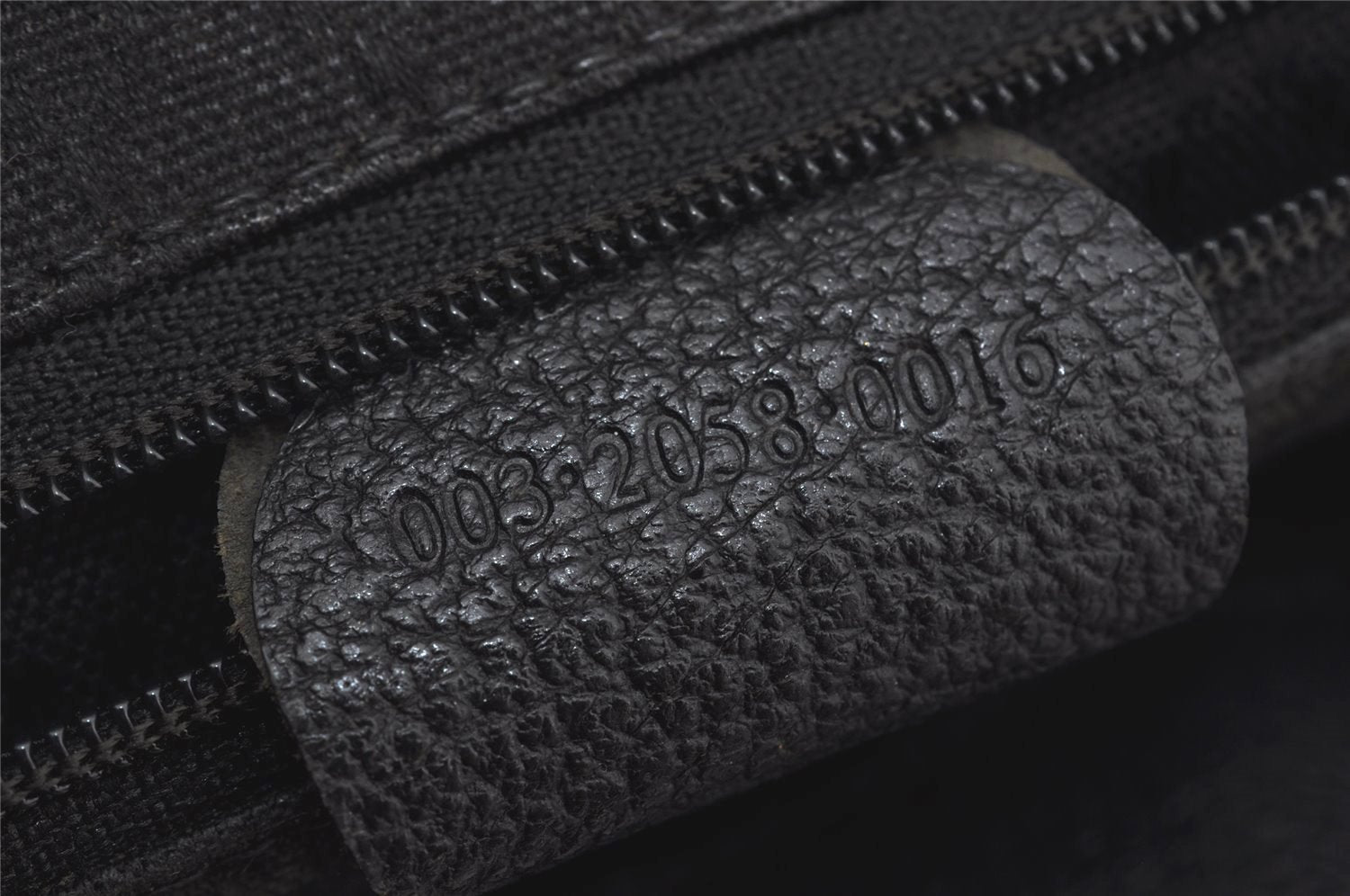 Authentic GUCCI Vintage Bamboo Drawstring Backpack Suede Leather Black 0241K