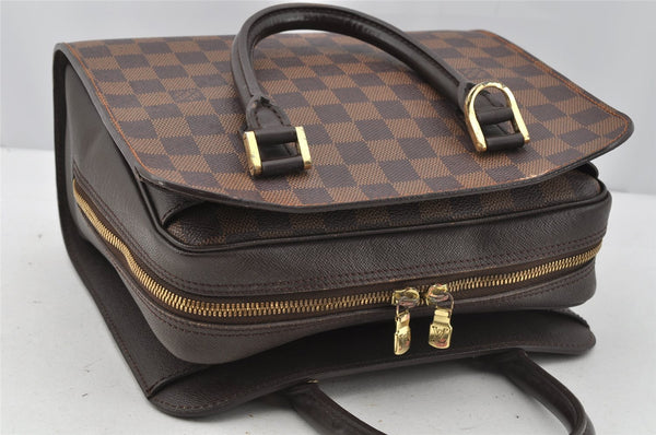 Authentic Louis Vuitton Damier Triana Hand Bag Purse N51155 LV 0242J