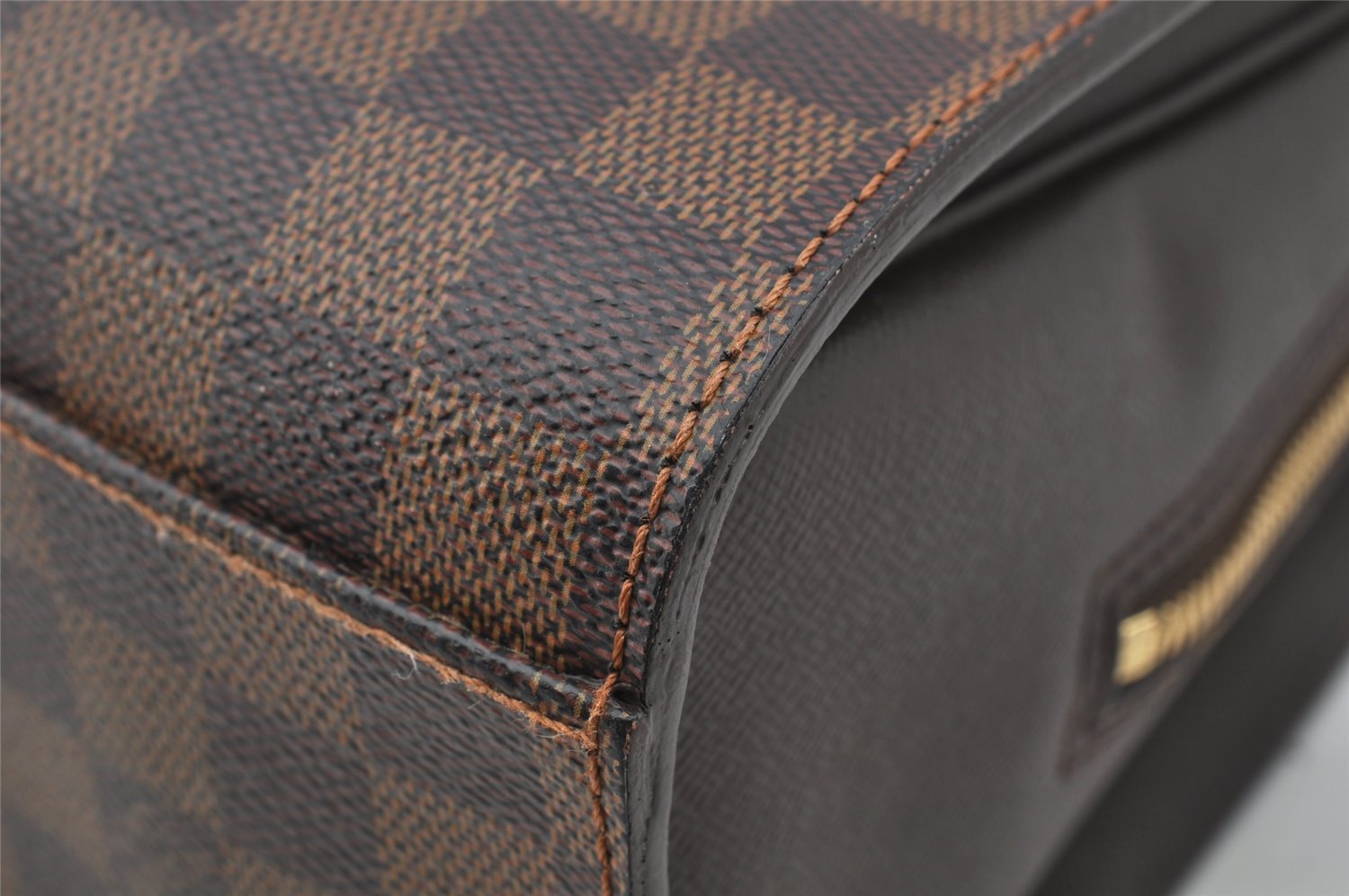 Authentic Louis Vuitton Damier Triana Hand Bag Purse N51155 LV 0242J