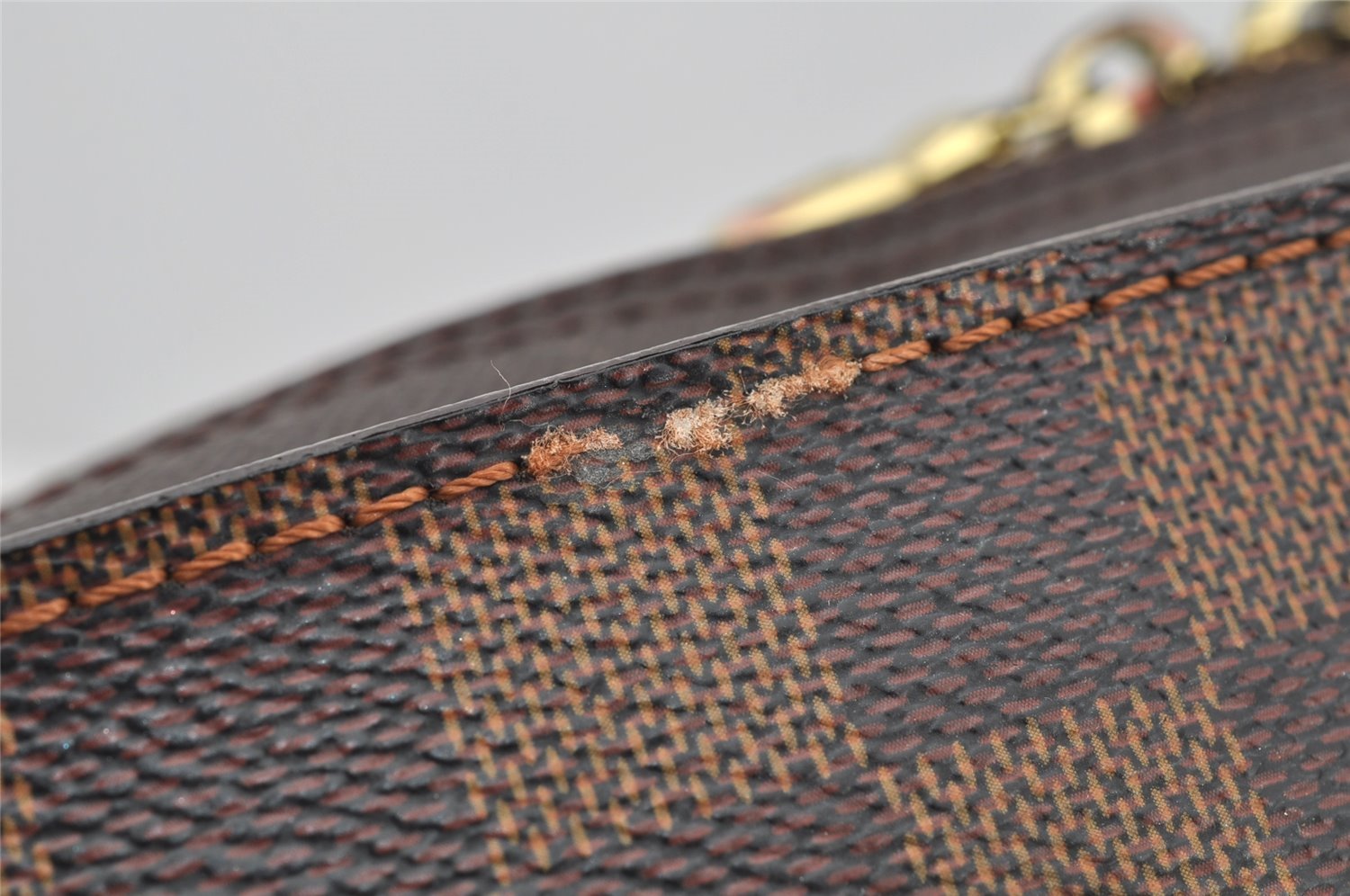 Authentic Louis Vuitton Damier Triana Hand Bag Purse N51155 LV 0242J