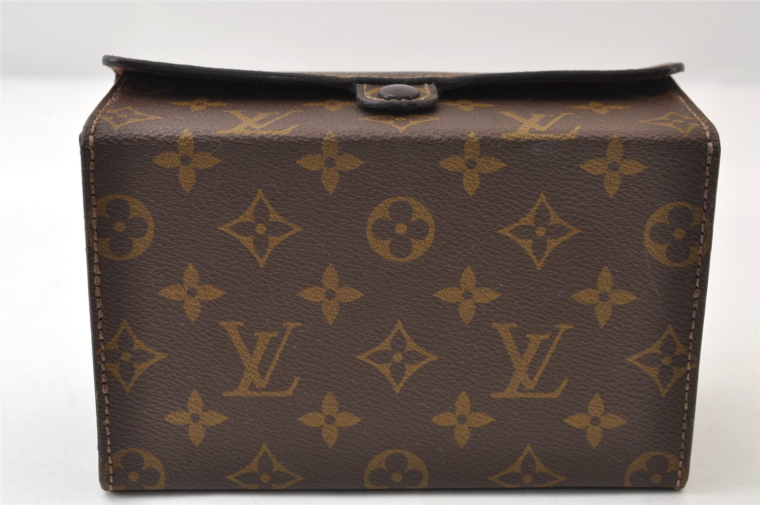 Authentic Louis Vuitton Monogram Boite A Tout Jewelry Case Old Model LV 0243J