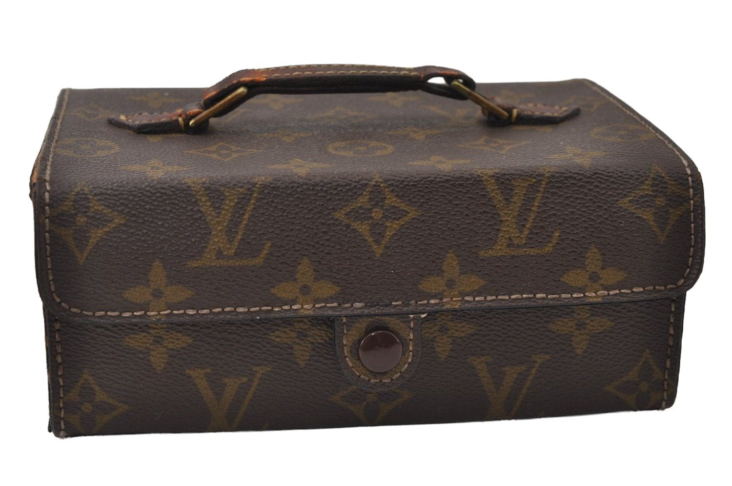 Authentic Louis Vuitton Monogram Boite A Tout Jewelry Case Old Model Junk 0244J