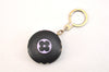 Auth Louis Vuitton Monogram Astropill Bag Charm Key Ring Black M51912 LV 0244L