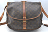 Authentic Louis Vuitton Monogram Saumur 35 Shoulder Cross Bag M42254 LV 0245H