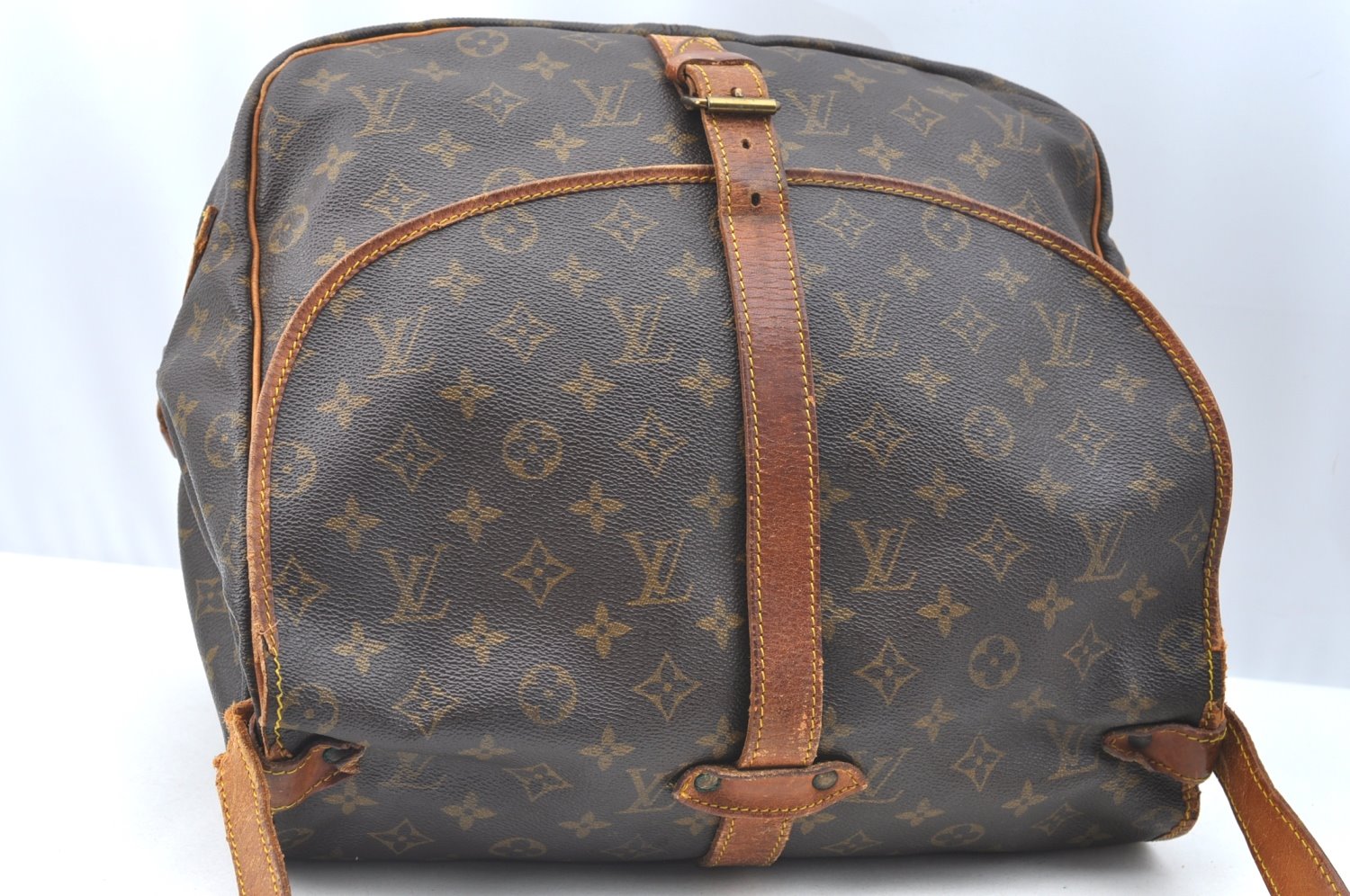 Authentic Louis Vuitton Monogram Saumur 35 Shoulder Cross Bag M42254 LV 0245H