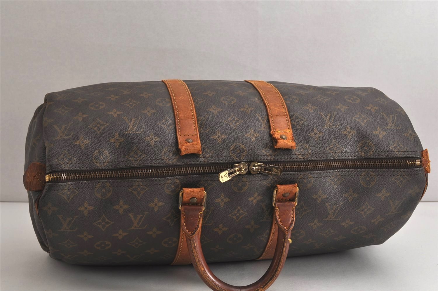 Authentic Louis Vuitton Monogram Keepall 45 Travel Boston Bag M41428 Junk 0245K