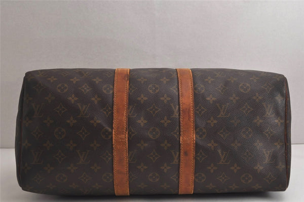 Authentic Louis Vuitton Monogram Keepall 45 Travel Boston Bag M41428 Junk 0245K