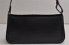 Authentic BURBERRY Nova Check Shoulder Hand Bag Purse Leather Black 0246K