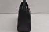 Authentic BURBERRY Nova Check Shoulder Hand Bag Purse Leather Black 0246K