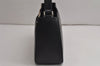 Authentic BURBERRY Nova Check Shoulder Hand Bag Purse Leather Black 0246K