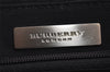 Authentic BURBERRY Nova Check Shoulder Hand Bag Purse Leather Black 0246K